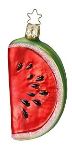 Slice of Summer Watermelon<br>Inge-glas Ornament